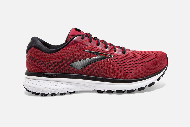 Brooks Ghost 12 Men's Road Running Shoes - Red (68302-HMIY)